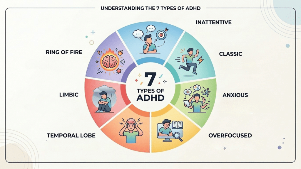 7 Types of ADHD: Symptoms, Diagnosis and Treatment Options - Dr Michael ...