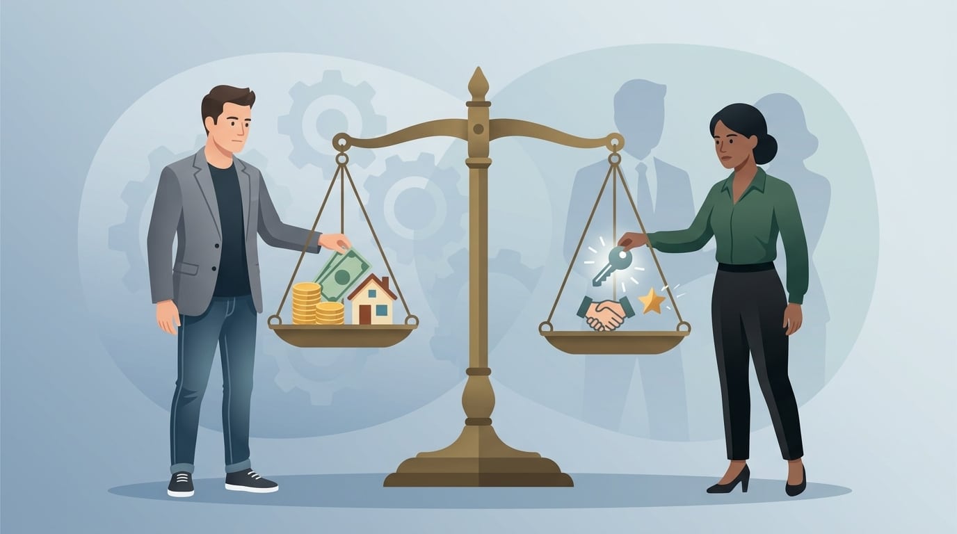 transactional relationship illustrating exchange