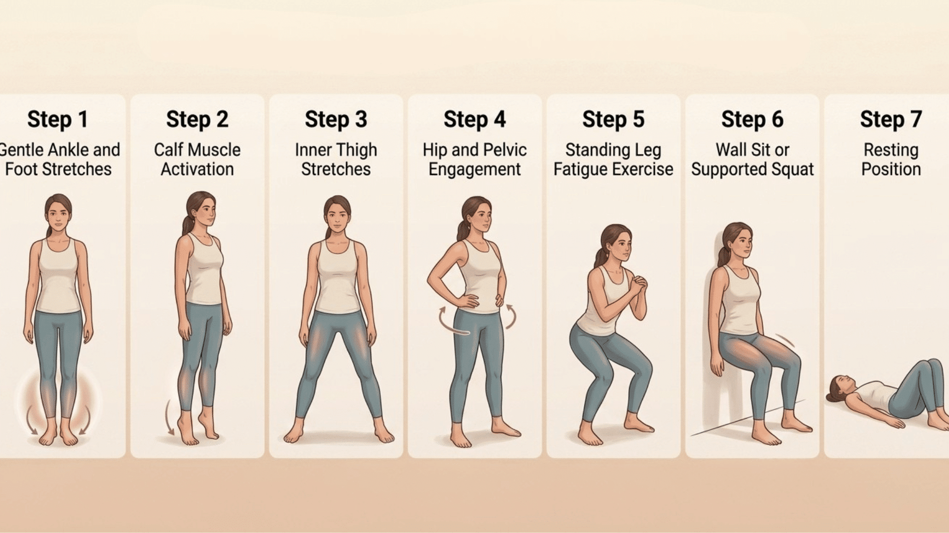 the ways to do seven trauma related exercises