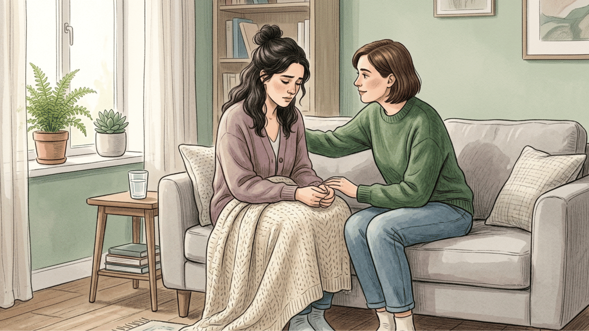 supporting depressed person