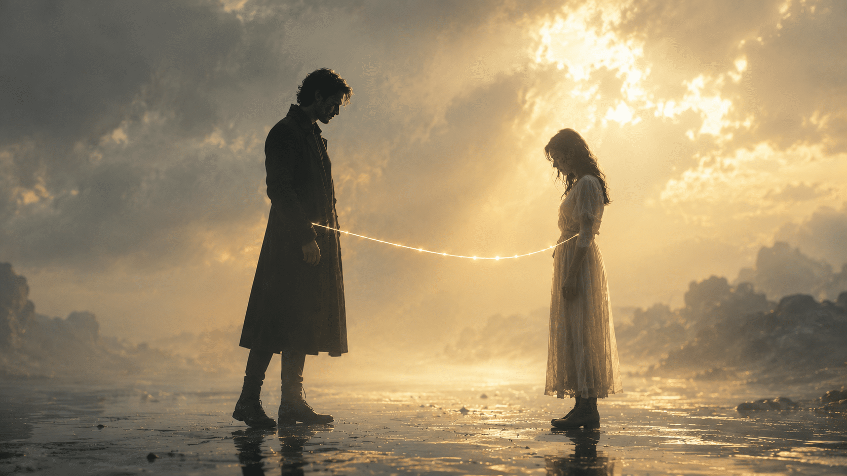 silhouette depicting emotional connection and pain that defines whats a trauma bond