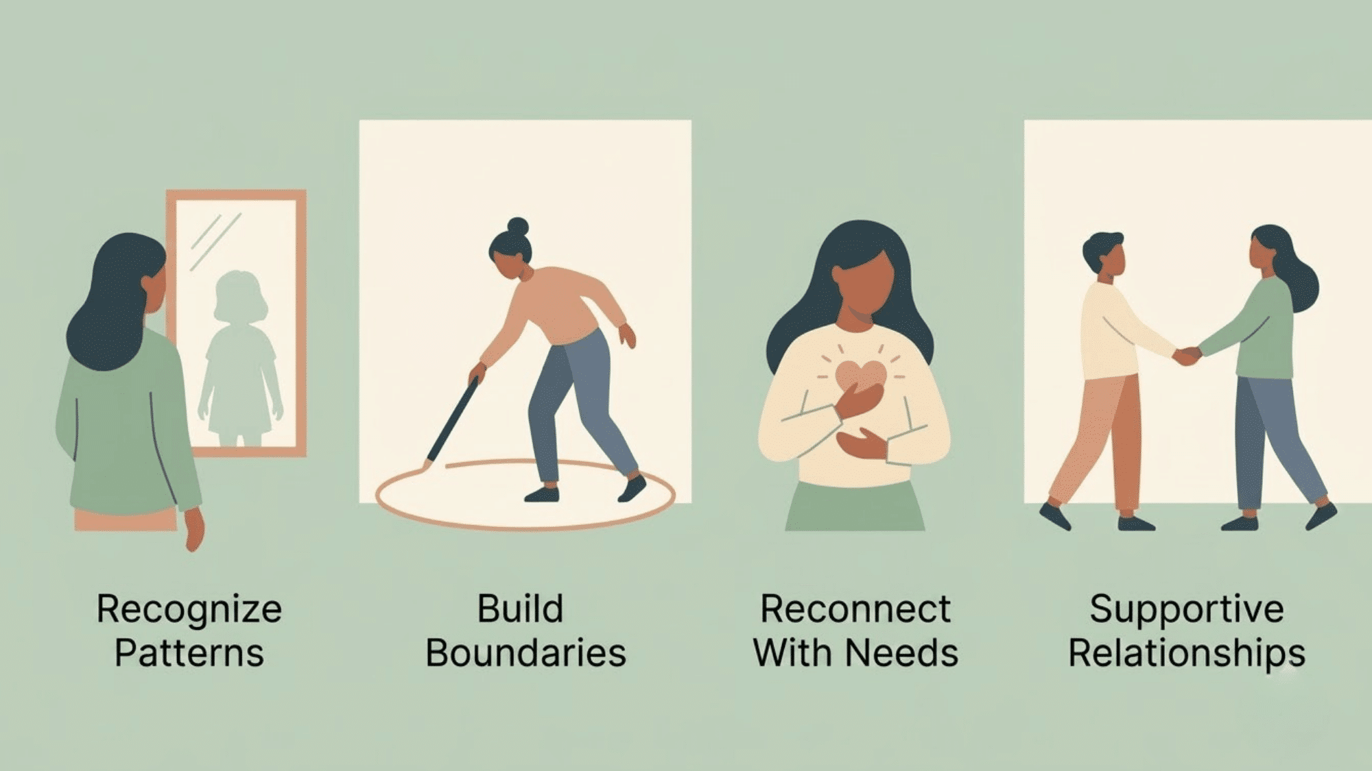 steps for <echighlighted><echighlighted><echighlighted><echighlighted><echighlighted>healing from parentification</echighlighted></echighlighted></echighlighted></echighlighted></echighlighted> with recognizing patterns boundaries and supportive relationships