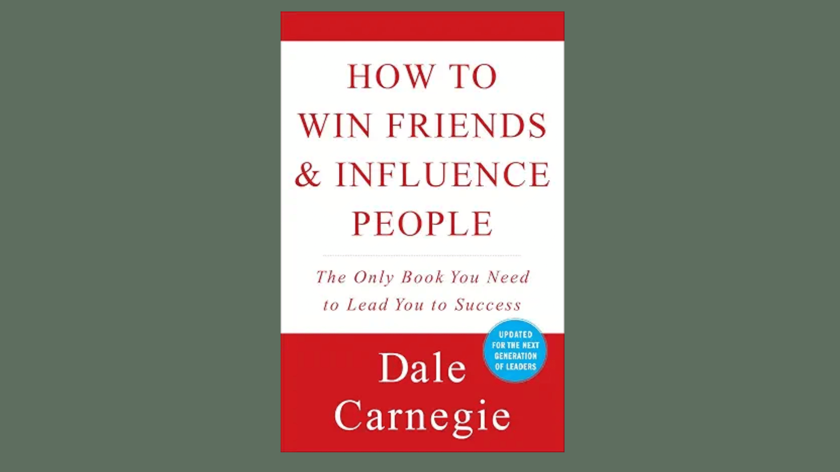 how to win friends and influence people by dale carnegie book cover